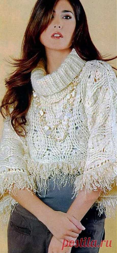 Пончо крючком / Женская одежда крючком. Схемы. / PassionForum - мастер-классы по рукоделию