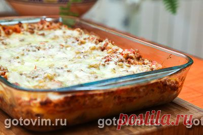 Лазанья с соусом «Tри сыра». Фото-рецепт / Готовим.РУ