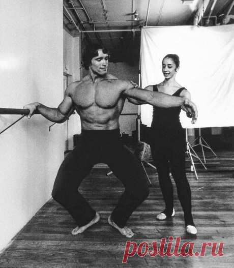Арнольд Шварценеггер на уроке балета, 1976 год