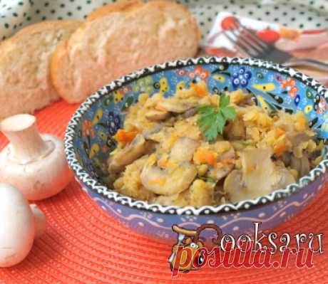 Красная чечевица с шампиньонами фото рецепт приготовления
