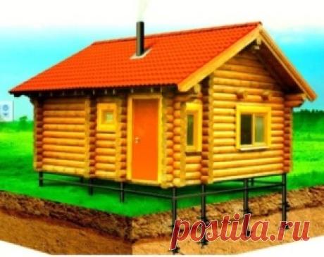Фундамент из свай для бани своими руками