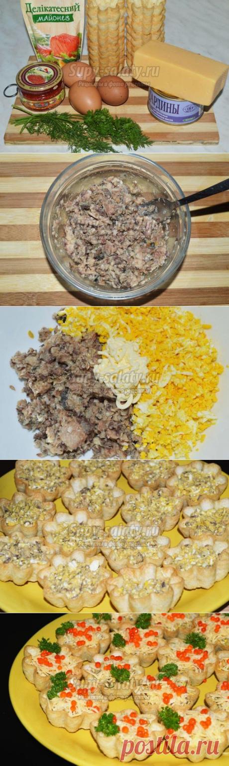 Корзинки с рыбным салатом. Рецепт с пошаговыми фото