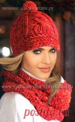 Шапки и береты спицами. Вязание спицами, схемы вязания