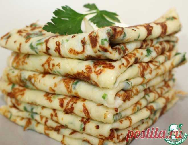 Сырные блинчики – кулинарный рецепт