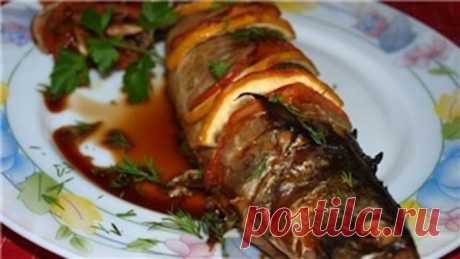 Запеченная скумбрия с овощами. Вкусно, просто, сытно!