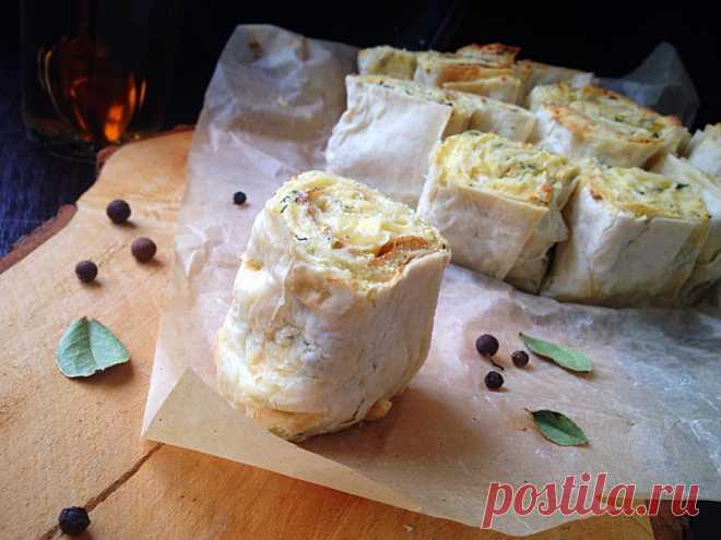 Слоёный пирог из лаваша с творогом, сыром и зеленью. - Мой маленький мир кулинарии...