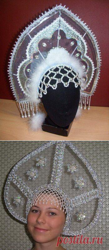 Шьем кокошник - корону для "Снегурочки" - Новогодние поделки