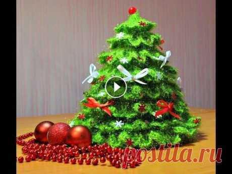 Как связать Елочку крючком    ЧАСТЬ 1   ВЯЖЕМ КОНУС. | Knit christmas tree В этом видео я подробно показываю и рассказываю как связать очень красивую елочку крючком В этом видео вяжем конус, очень подробно. Веточки свяжем в с...