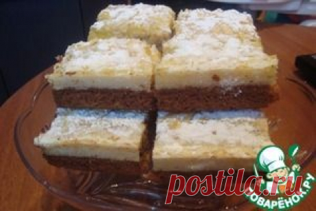 Апельсиновый двухслойный пирог - кулинарный рецепт