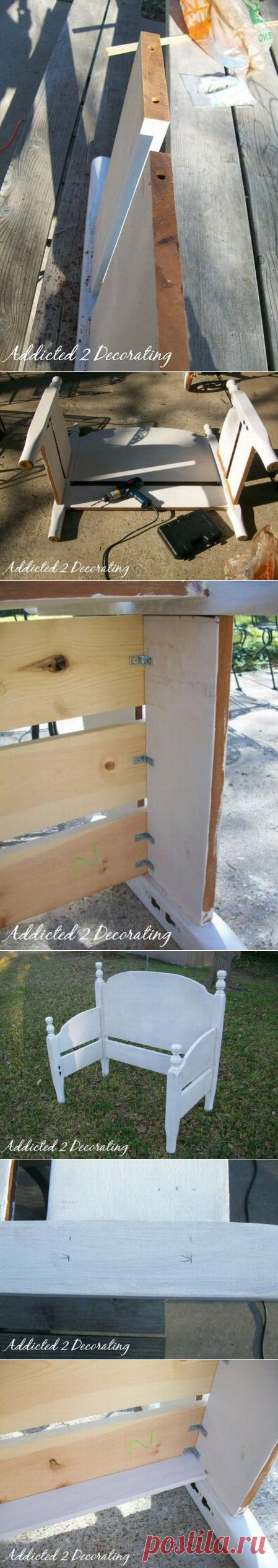 Скамья из деревянных стульев