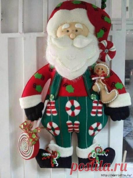 Санта Клаус из фетра | БЛОГ ДОМОХОЗЯЙКИ