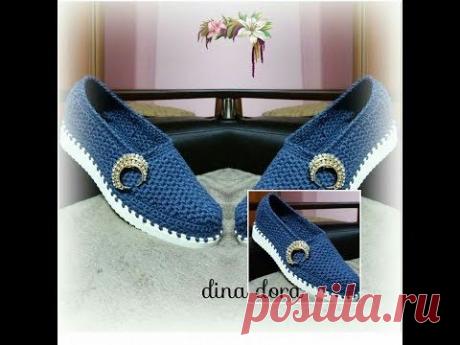 МК № 40 Туфли женские на подошве ТЭП Women's shoes on the sole of TEP - YouTube