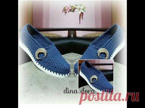 МК № 40 Туфли женские на подошве ТЭП Women's shoes on the sole of TEP - YouTube