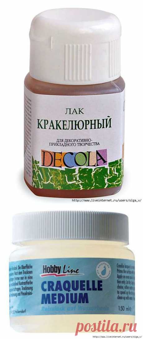 Виды одношаговых кракелюрных лаков и как эти лаки работают.