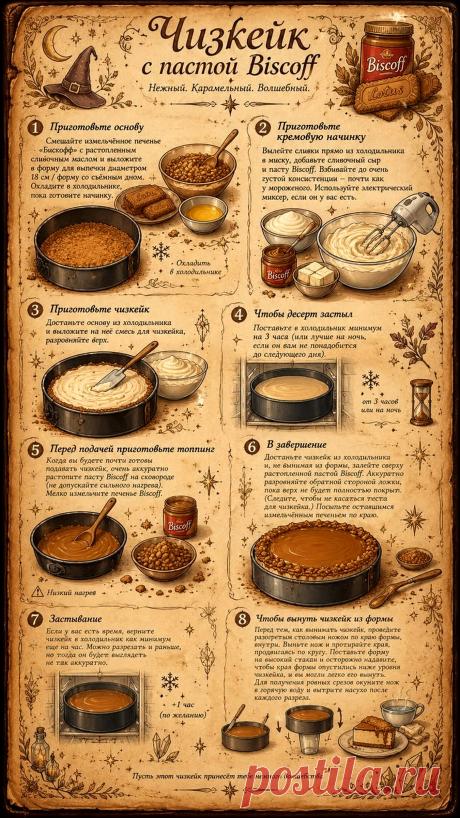 Чизкейк с пастой Biscoff