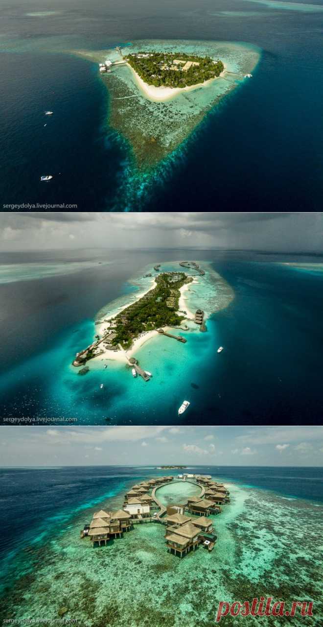 Мальдивы с высоты птичьего полета • НОВОСТИ В ФОТОГРАФИЯХ