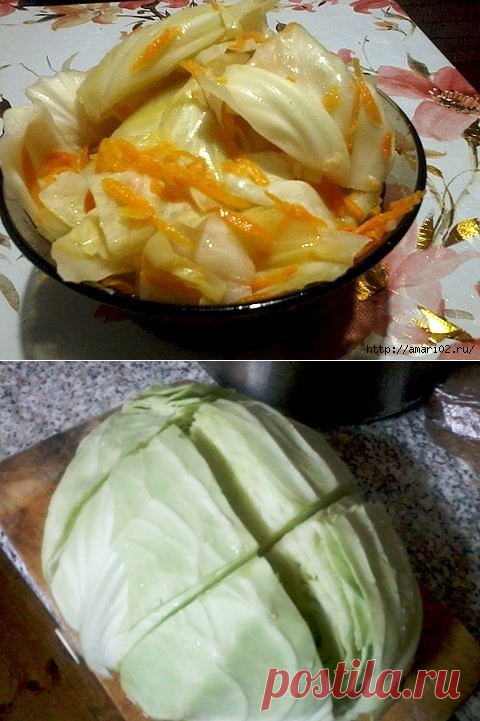 "Суточная" капуста в горячем рассоле