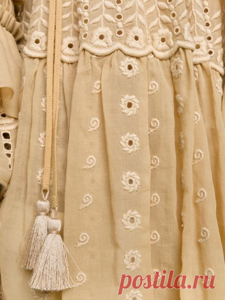 Chloé Broderie шнурка Блуза - Browns - Farfetch.com