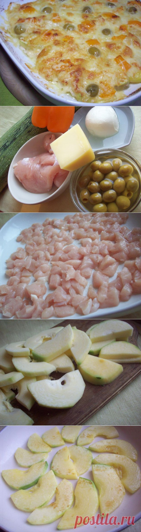 Запеканка из курицы и кабачков | Ваши любимые рецепты