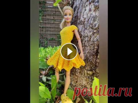 Скоро на канале платье для Барби крючком Häkeln für Barbie Crochet for Barbie Всем привет знакомтесь с моим новым платьем для куклы Барби...