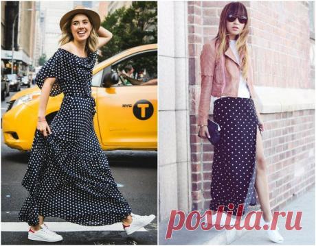 Платье и кеды – как сочетать несочетаемое