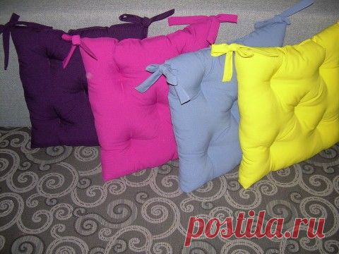 Как сшить подушку на стул
