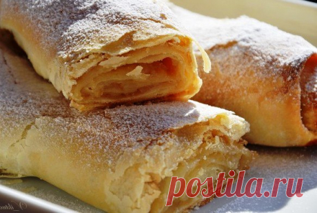 Штрудель с яблоками – это классический рецепт немецкого мучного блюдо в виде рулета из скрученного трубкой листового теста с яблочной начинкой. Рецепт »&gt; https://vkusnej.ru/shtrudel-s-yablokami/