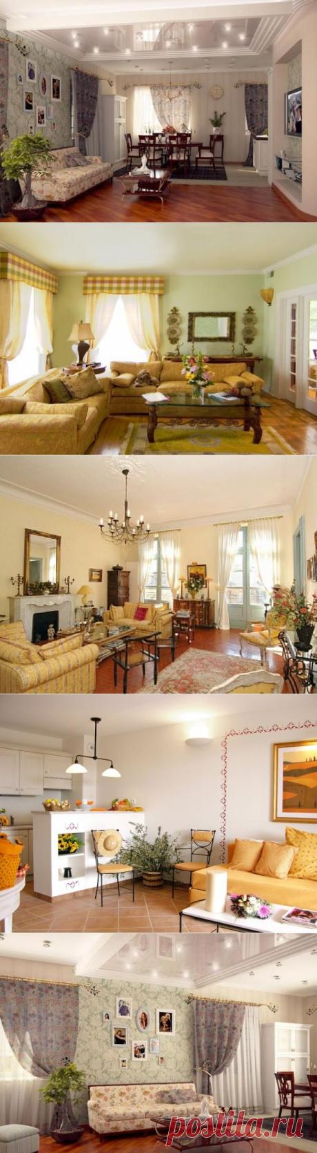 Гостиная в стиле прованс..