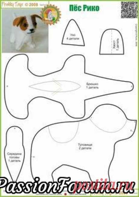 Собачки (выкройки). - запись пользователя Ольга (Ольга николаевна) в сообществе Мир игрушки в категории Разнообразные игрушки ручной работы
