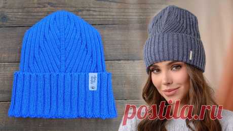 ХИТ СЕЗОНА 💥 Шапка «Айлин» спицами 👑 Hat "Eileen" knitting pattern Тренд этой осени – шапка выполнена спицами узором на основе резинки 2/2Окружность головы: 54-56 см.Материалы: 3 мотка пряжи Merino soft (100% мерино, 50 г./1...