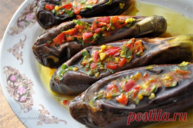 Остренькие маринованные баклажаны по-египетски! Умопомрачительная закуска!