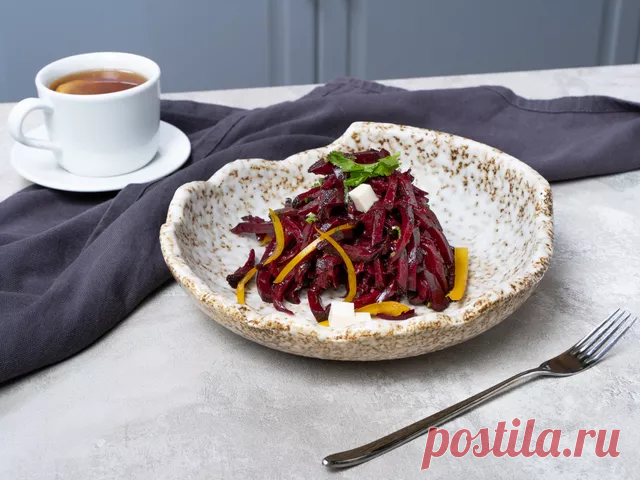Постный салат из свеклы | Food.ru — про жизнь со вкусом и смыслом | Дзен