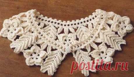 Стильный воротничок крючком