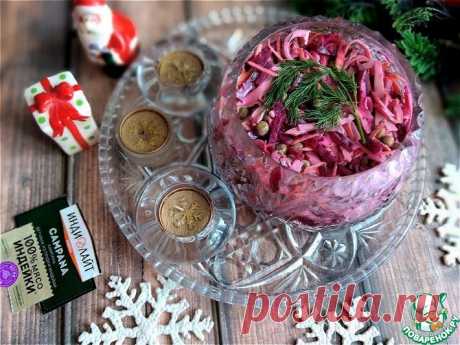 Лёгкий свекольный салат с ветчиной Кулинарный рецепт