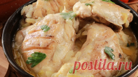Курица по- Кабардински\ГЕДЛИБЖЕ. Простое, бюджетное и очень вкусное блюдо! - Готовим сами