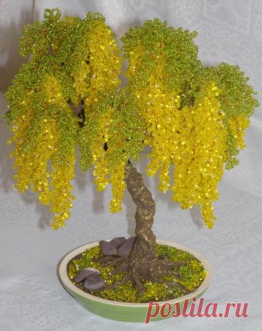 Немного бисера. Деревья. - запись пользователя svdiv (Светлана) в сообществе Бисер в категории Украшения из бисера: схемы, мастер классы