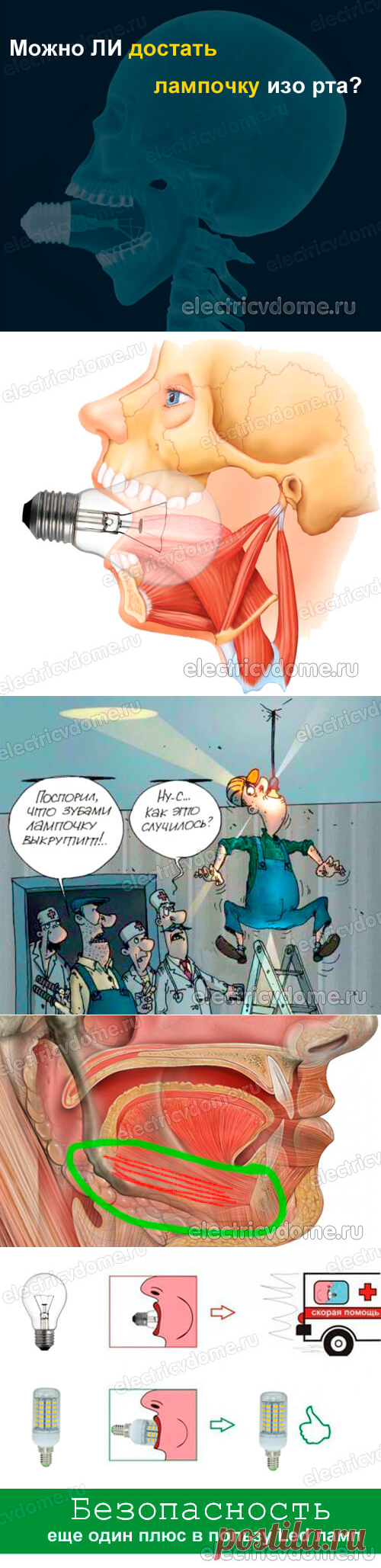 Как вытащить лампочку изо рта. Почему нельзя вытащить лампочку изо рта