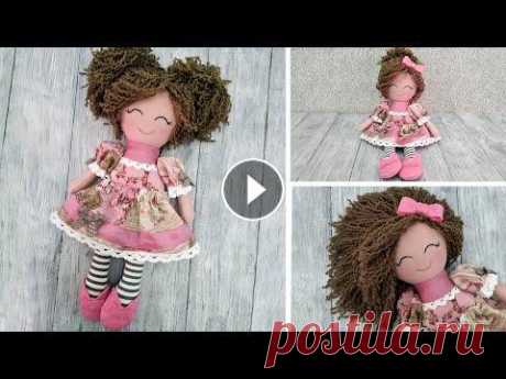 Кукла из ткани с роскошными волосами - Cloth doll with beautiful hair ВЫКРОЙКА - PATTERN Всем привет! В этом видео - процесс создания игровой куклы из ткани. Эта кукла станет настоящей подружкой и спутницей для Вашего ре...