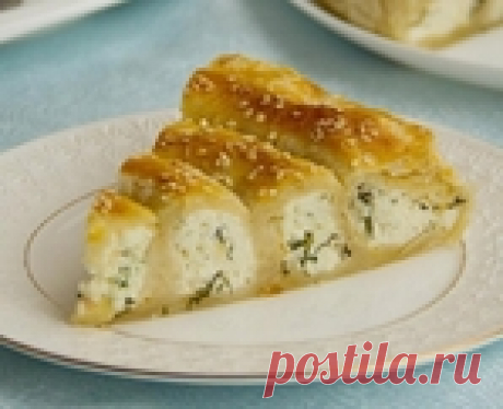 Вкусный и полезный пирог с творожно-сырной начинкой