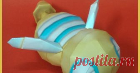 DUNSPARCE         206 / DUNSPARCE  - Pokémon Papercraft  Name:  Dunsparce  Type:  Normal  Species:  Land Snake Pokémon  Height:  1.5 m (4'11")  Weight...