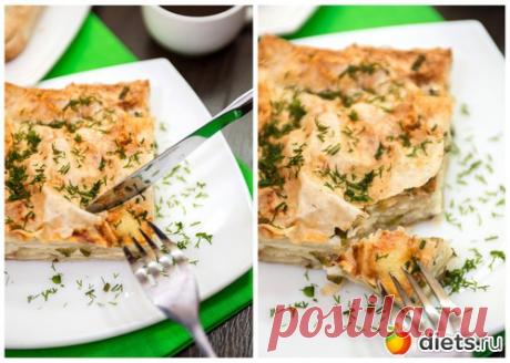 Нежный слоеный пирог из лаваша с сыром и зеленью. Вкусная коллекция: Здоровое питание - diets.ru