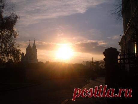 Закат на Замковой горе...