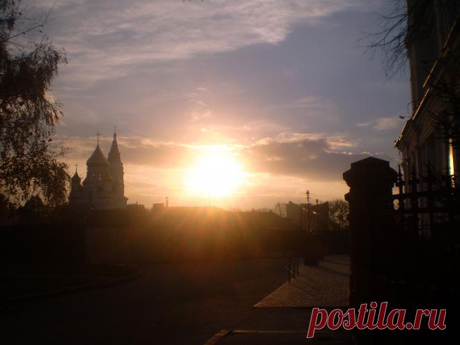 Закат на Замковой горе...
