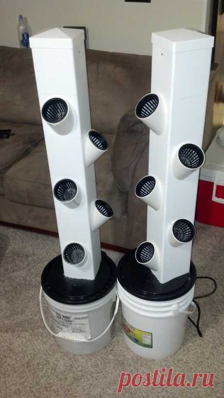The Rain Tower Vertical Hydroponic System | Tomorrow's Garden