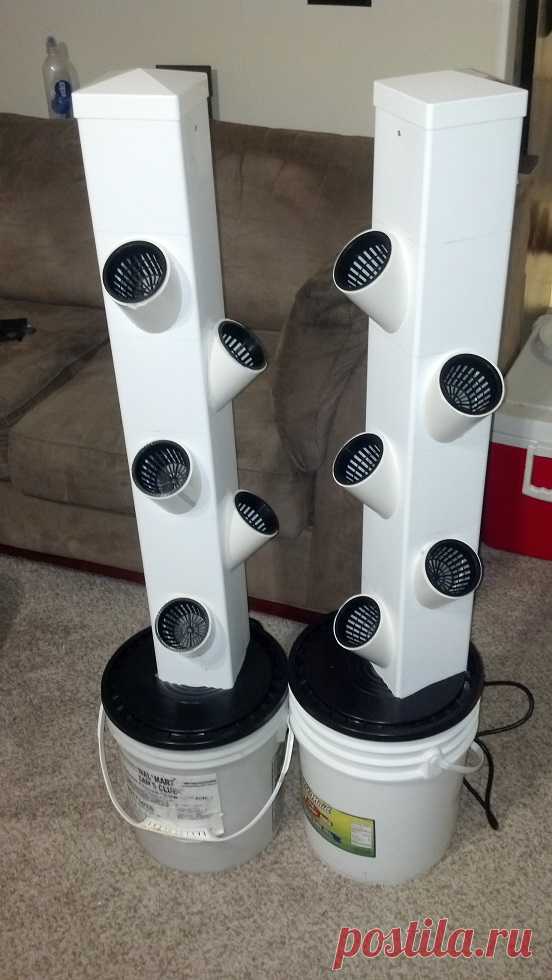 The Rain Tower Vertical Hydroponic System | Tomorrow's Garden