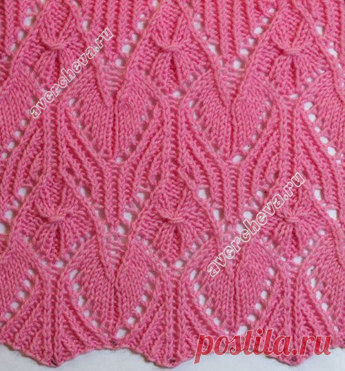 узор 456 | каталог вязаных спицами узоров