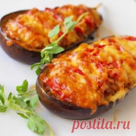 Запеченные баклажаны по-каталонски фаршированные овощами и сыром - МирТесен