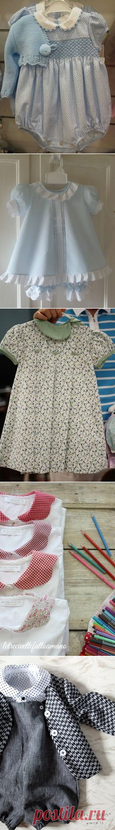 (51) hand smocked baby romper and sweater detail by kelly.meli | Costura