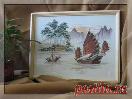 El barco. Мои вышивки. Фотоальбом участника Gheana на 7я.ру