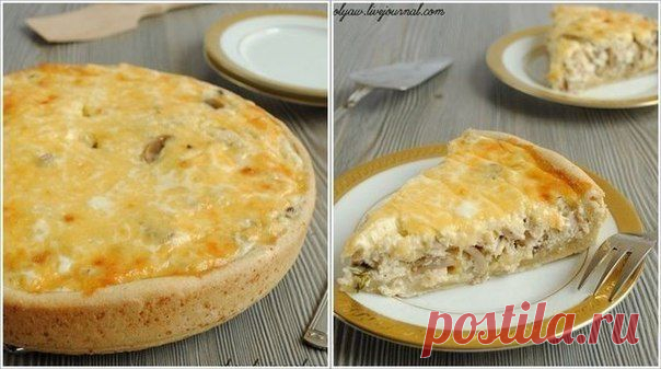 "Пирог с курицей и грибами"